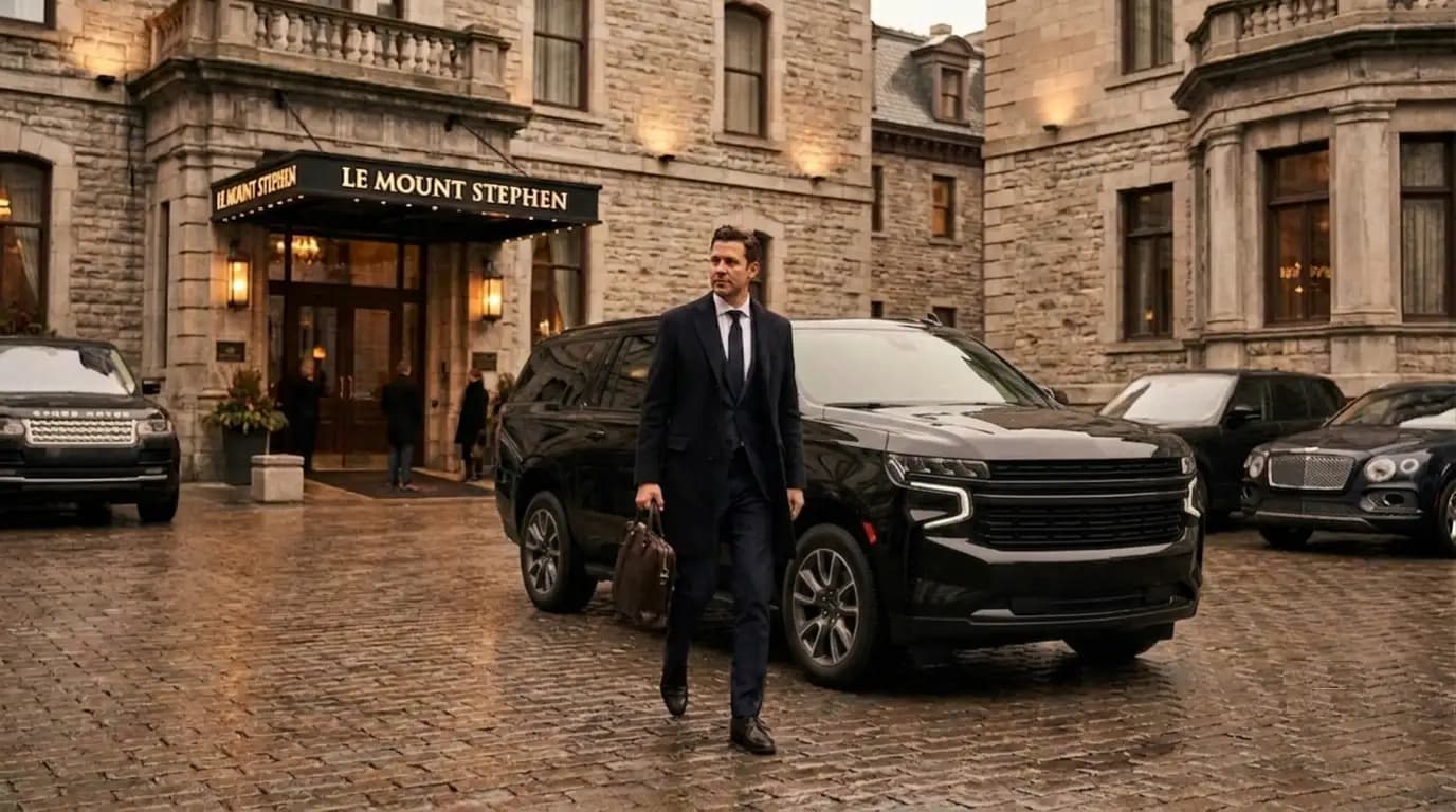 Full-day private chauffeur hire Montreal business